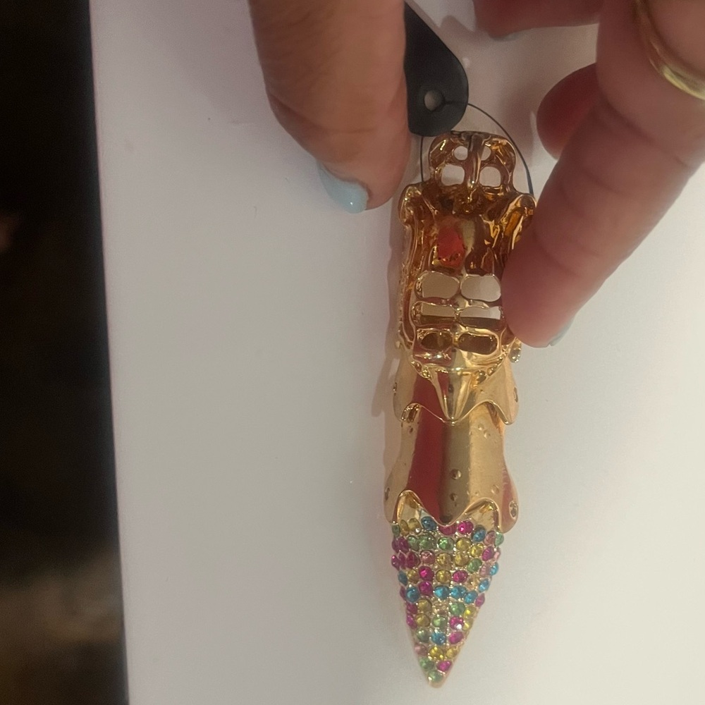 Gold and Multicolor finger  Ring